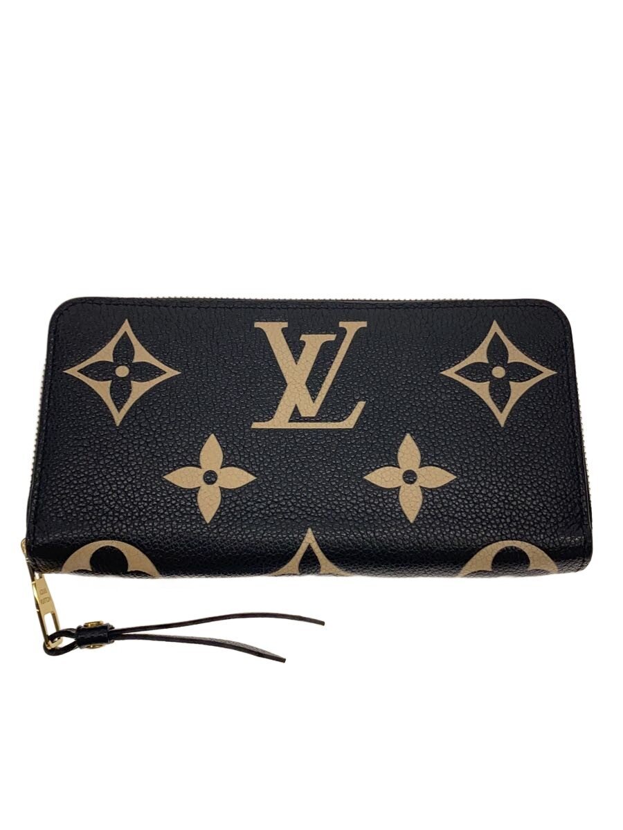 【中古】LOUIS VUITTON◆ジッピー・ウォレット_モノグラム・アン工業プラント_ノワール×怨み言/--/BLK/総柄/メンズ【服飾雑貨他】