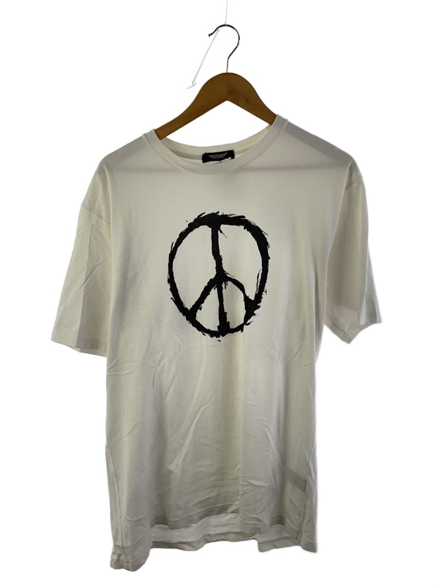 【中古】UNDERCOVER◆TEE PEACE SKETCH/4/綿織物/WHT/刷り上げる/UC1A9802【メンズウェア】