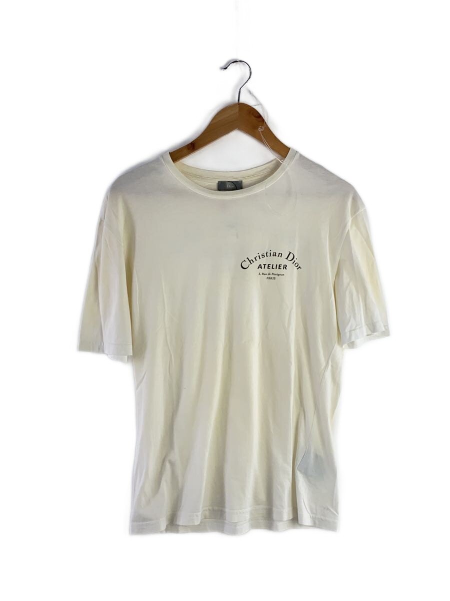 【中古】Christian Dior◆ティーシャツ/XS/綿織物/WHT/総柄/863J621I2712/ATELIER LOGO//【メンズウェア】