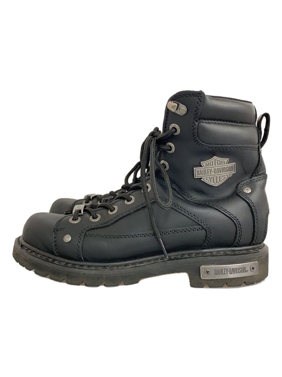 【中古】HARLEY DAVIDSON◆レースアップブーツ/US7/黒いこと/D93340【シューズ】