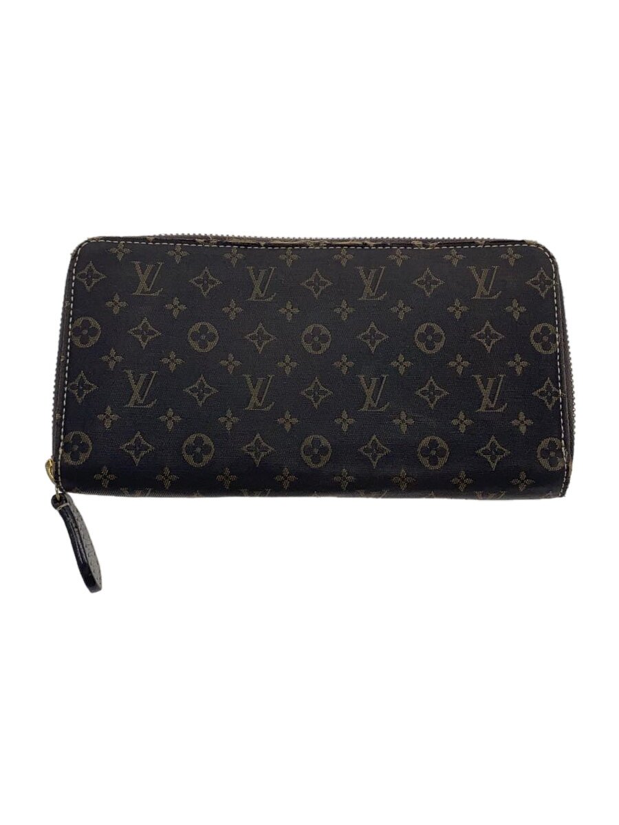【中古】LOUIS VUITTON◆ジッピー・ウォレット_モノグラム・ミニ・ラン_BLK/キャンバス/BRW/総柄/レディース【服飾雑貨他】｜2ｎｄ STREET 店