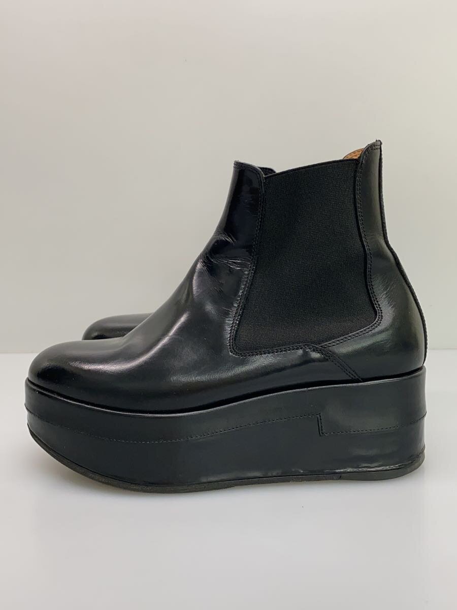 【中古】Maison Margiela◆プラットホーム/厚底/サイドゴアブーツ/36/BLK/なめし革【シューズ】