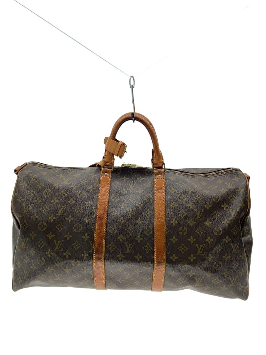 【中古】LOUIS VUITTON◆キーポル55_モノグラム・帆布/PVC/BRW【御徒面子】