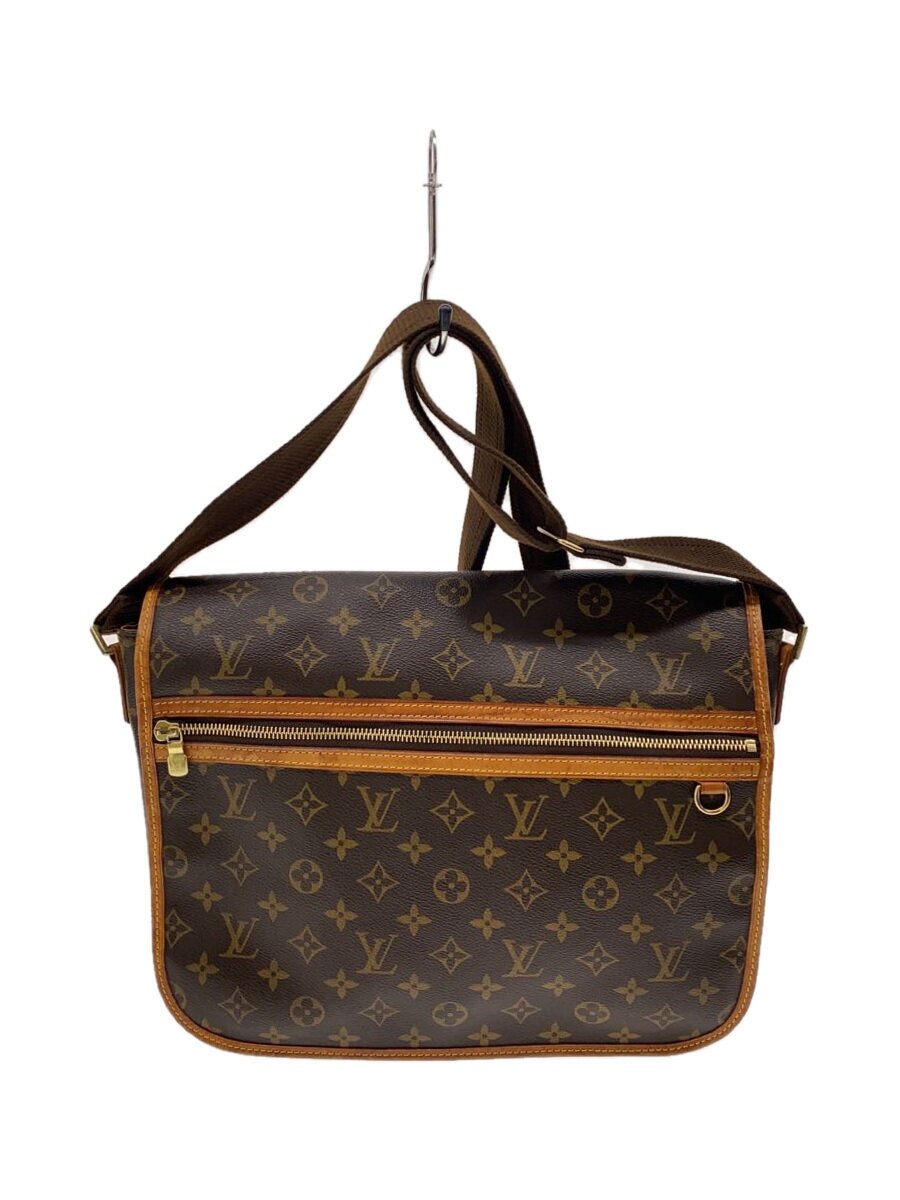 【中古】LOUIS VUITTON◆飛脚屋GM・ボスフォール_モノグラム・帆布_BRW/PVC/BRW【御徒面子】