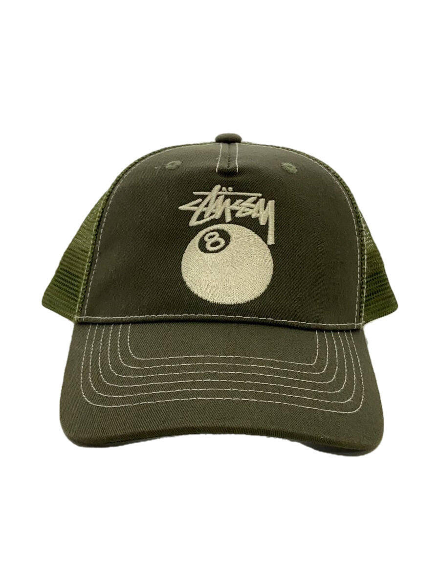 【中古】STUSSY◆メッシュ旗がしら/--/ポリエステル/GRN/メンズ/1311146//【服飾雑貨他】