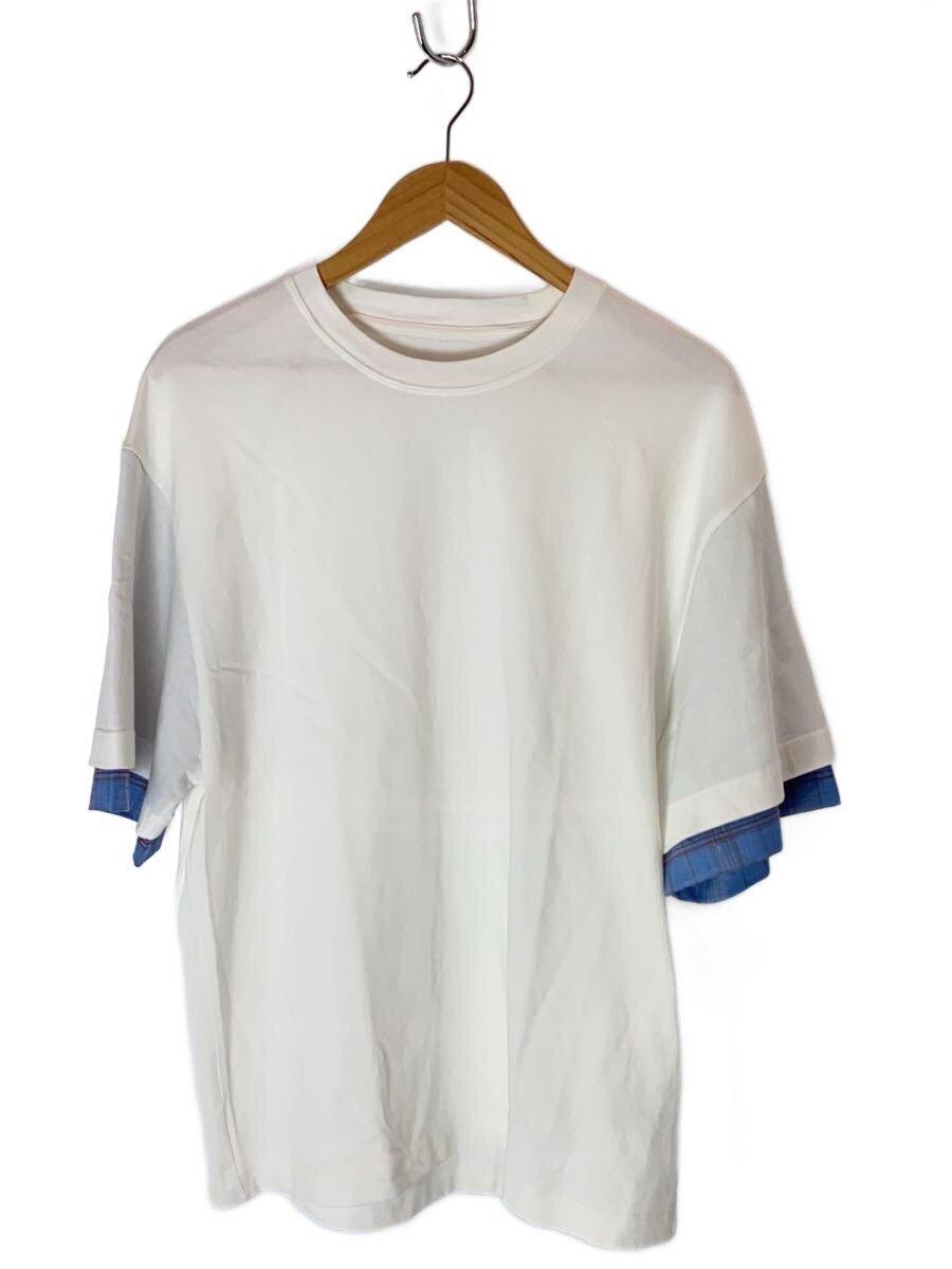【中古】JIL SANDER◆25AW/T-SHIRT CN SS/プルオーバー/M/綿織物/WHT/J22GC0217【メンズウェア】