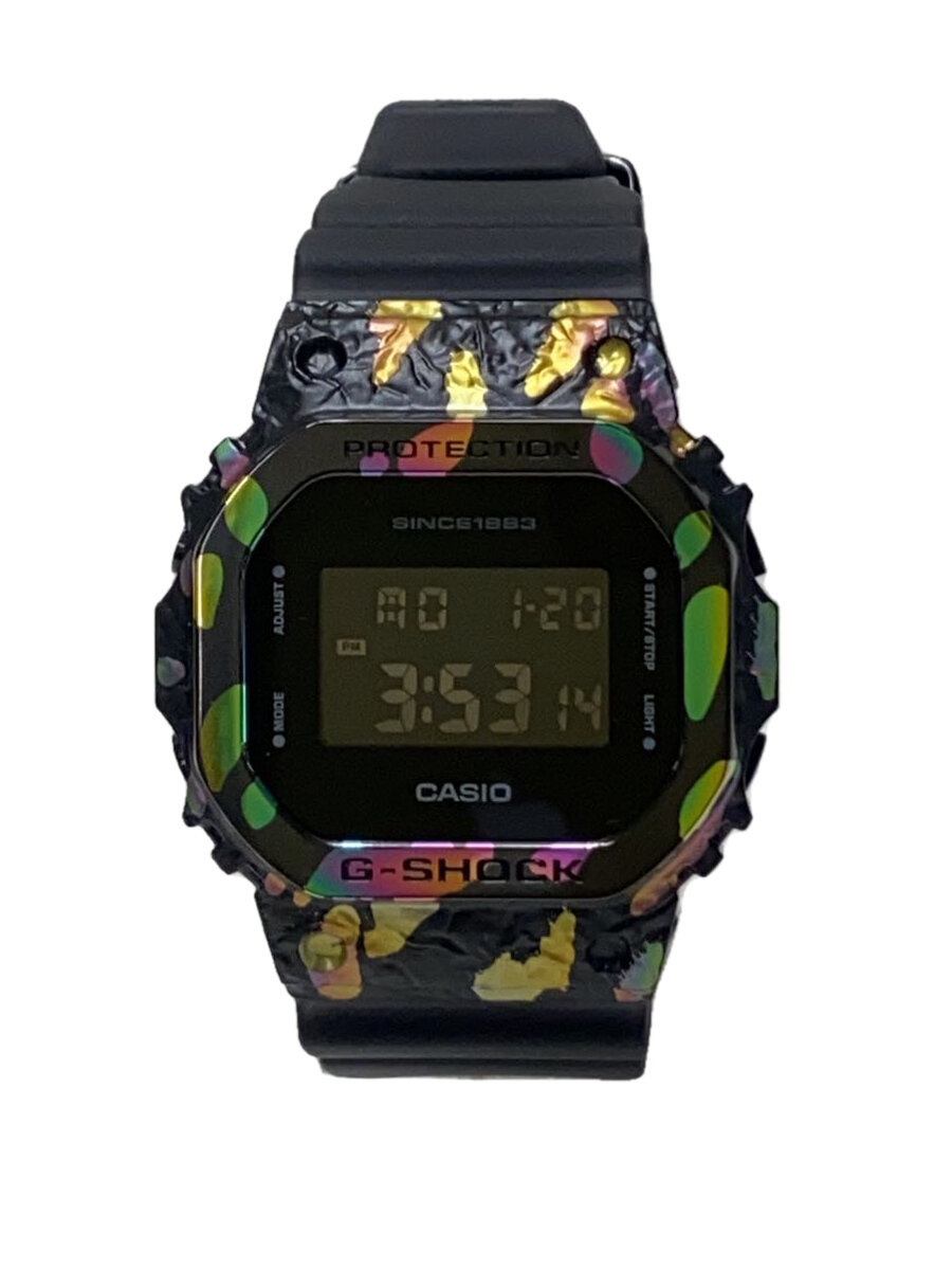 【中古】CASIO◆石英ウオッチ_G-SHOCK/デジタル/天然ゴム/BLK/BLK//【服飾雑貨他】