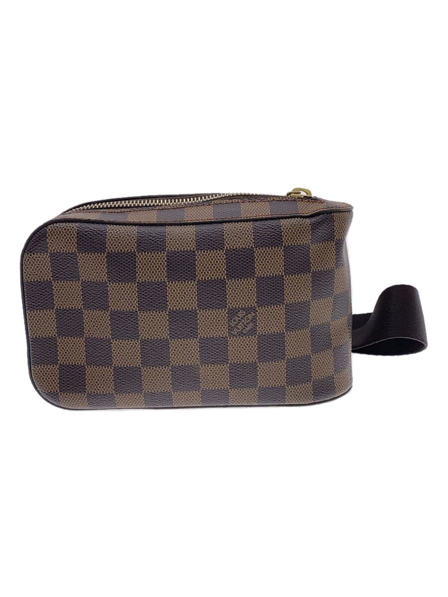 【中古】LOUIS VUITTON◆ジェロニモス_ダミエ・エベヌ_BRW/PVC/BRW/N51994/箱付【御徒面子】