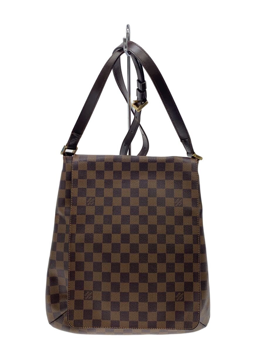 【中古】LOUIS VUITTON◆ミュゼット_ダミエ・エベヌ/PVC/BRW【バッグ】|2nd STREET 店