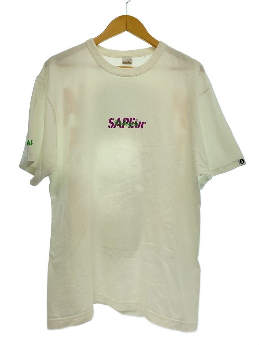 【中古】A Elegantes SAPEur◆プルオーバー/L/綿織物/白いこと/刷り上げる/ハロウィン/極点マン/労働者の一団のど首/半袖カットソー//【メンズウェア】