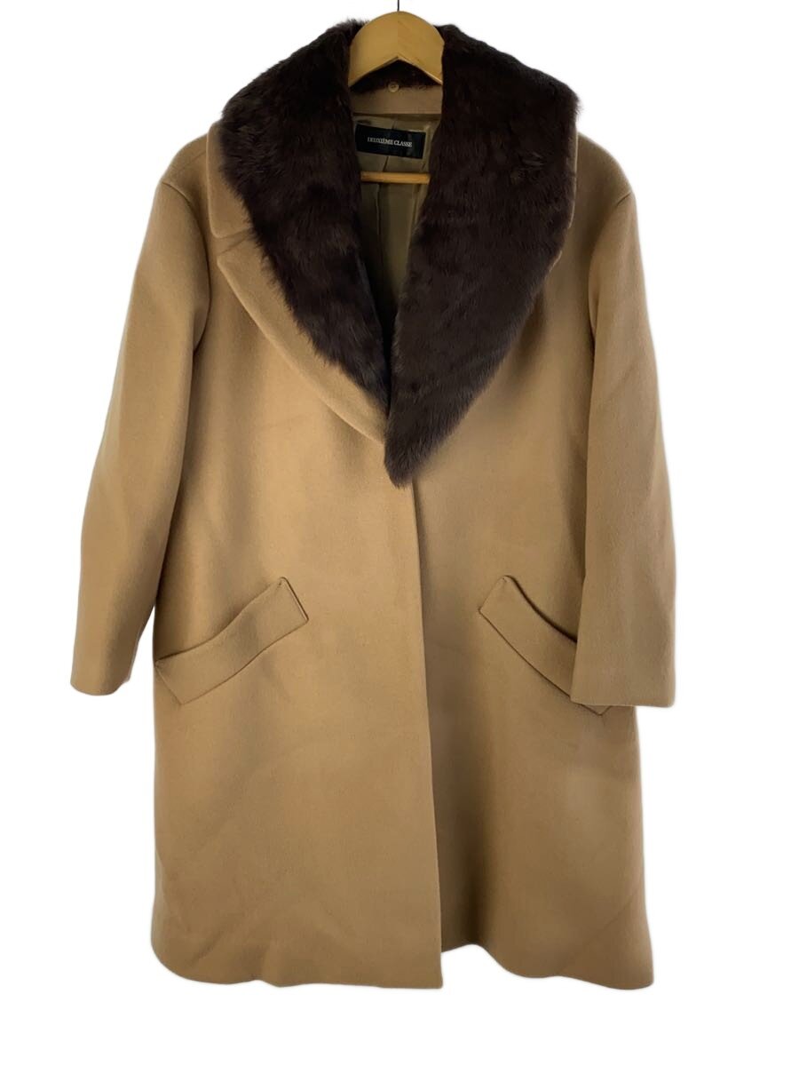 【中古】Deuxieme Classe◆厚地の外套/--/羊毛/CML/無地/12-020-8500-4060【レディース御召しもの】