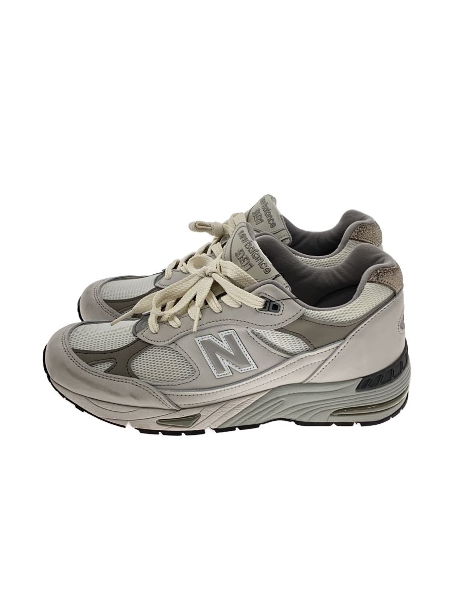 【中古】NEW BALANCE◆ローカットスニーカー/US8/WHT/M991FLB//【シューズ】