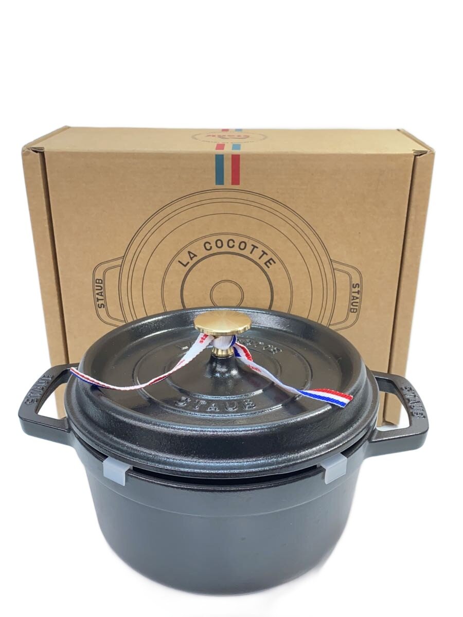 【中古】Staub◆鍋/BLK/40509-487【キッチン用品】