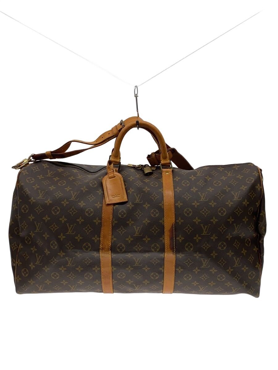 【中古】LOUIS VUITTON◆キーポル・バンドリエール60_モノグラム・キャンバス/PVC/BRW/総柄【バッグ】｜2ｎｄ STREET 店