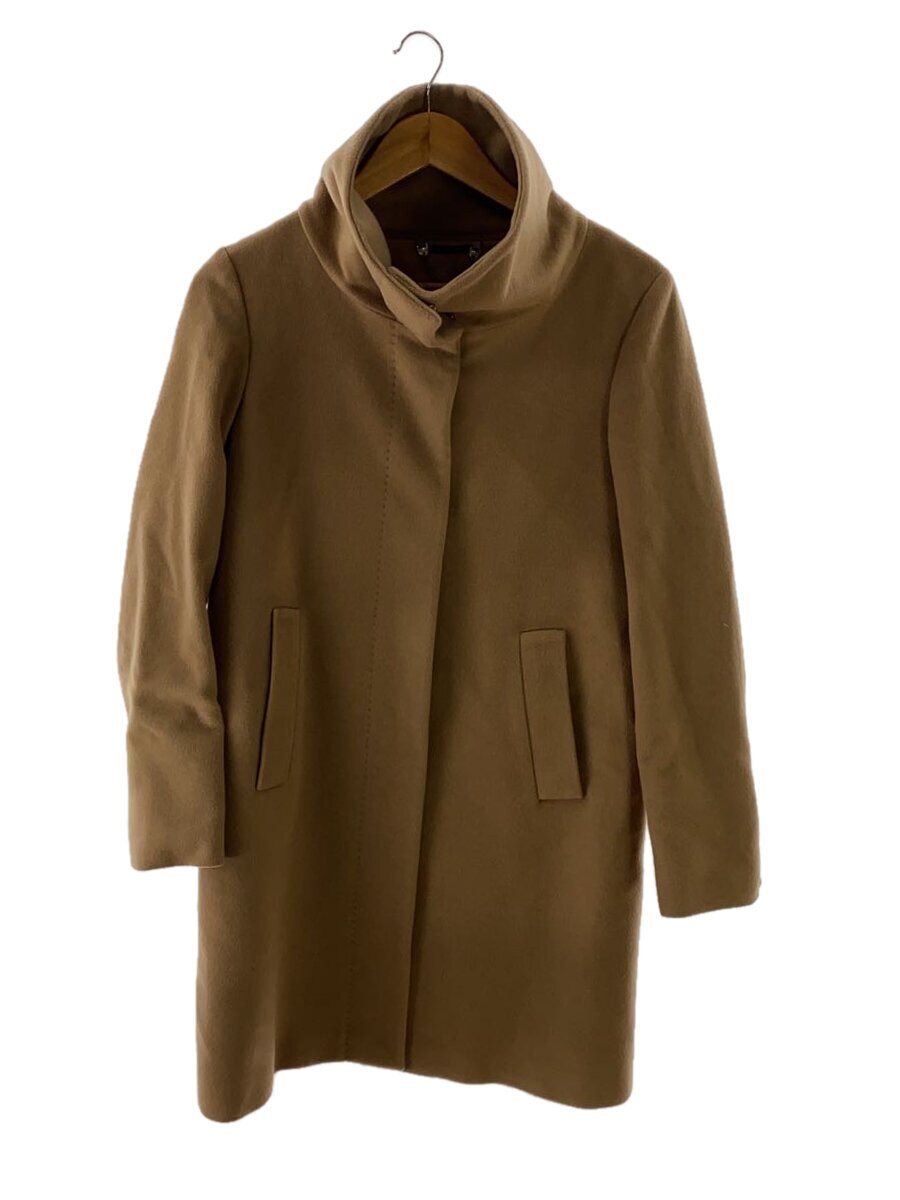 【中古】MAX MARA WEEK END LINE◆厚地の外套/38/カシミヤ/BEG【レディース御召しもの】