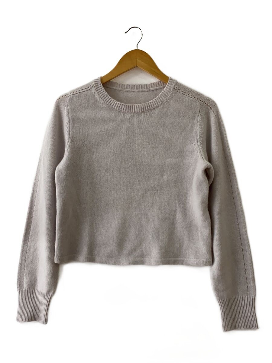 【中古】FOXEY◆KNIT TOP/PRIMA/25AW/編み物・ティーシャツ(朦朦たる)/38/カシミヤ/GRY/43365-KSY0X6【レディース御召しもの】