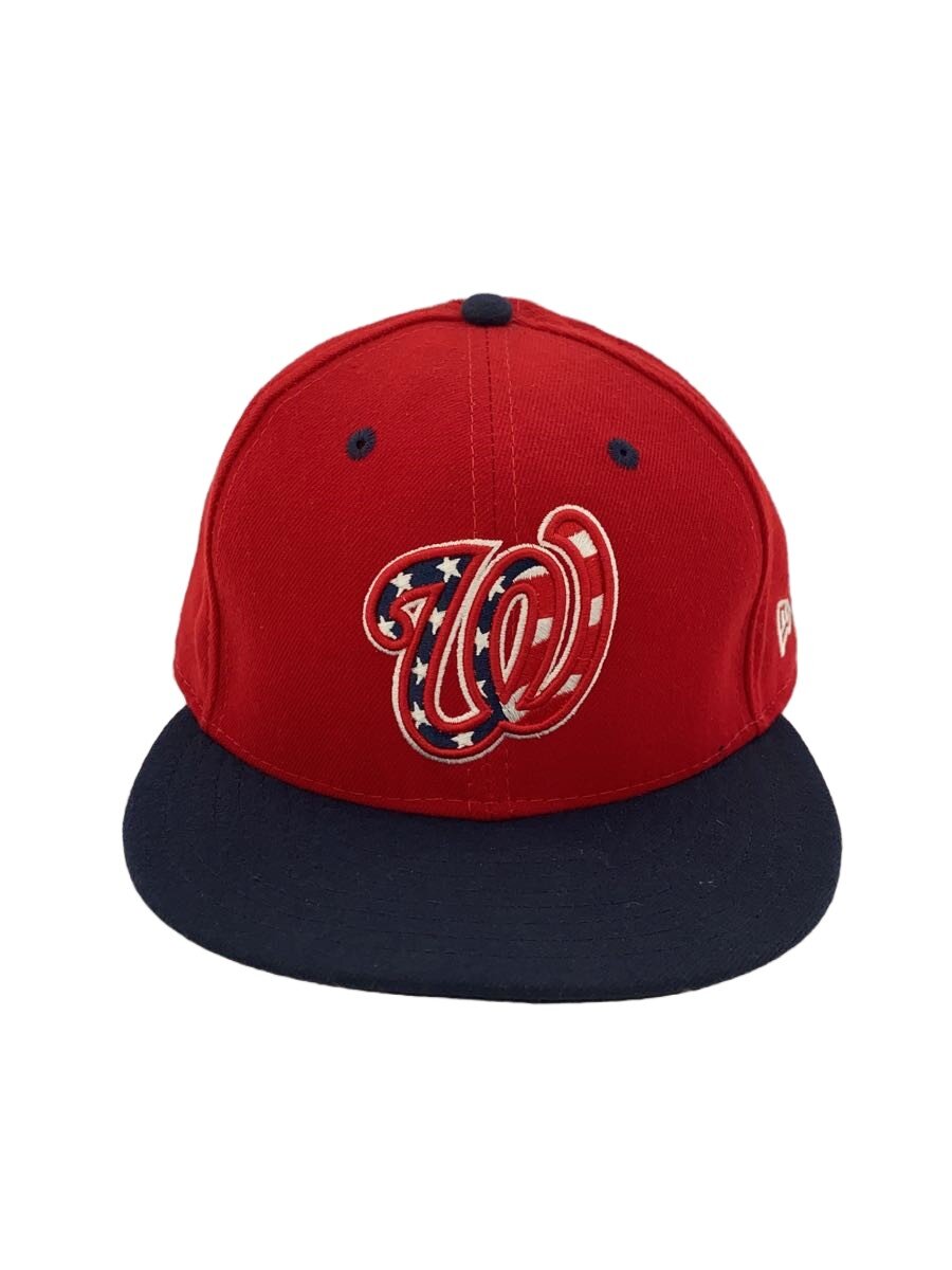 【中古】NEW ERA◆59FIFTY/旗がしら/ワシントン・ナショナルズ/USA製/赤いこと/米国海軍/バイ色合い/7 3/8【服飾雑貨他】