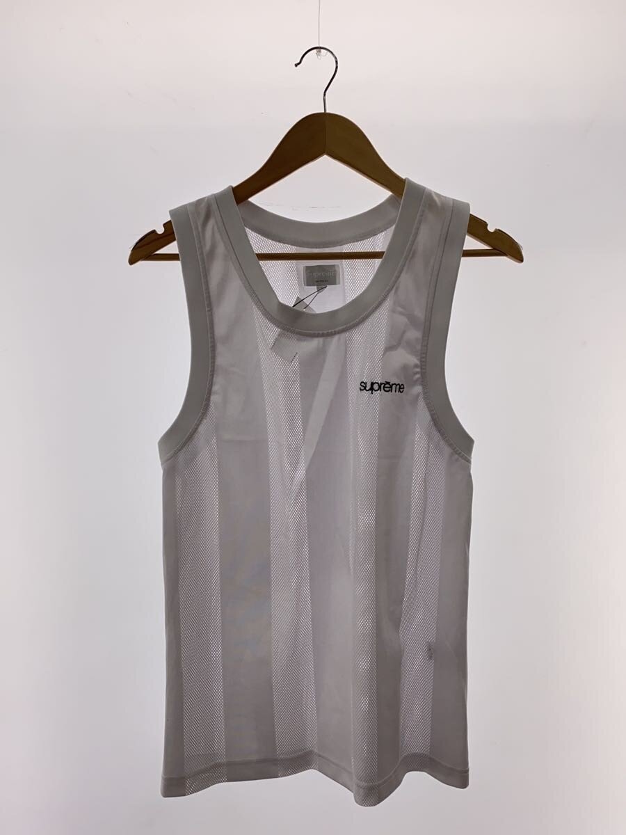 【中古】Supreme◆16SS Supreme Mesh Stripe Tank Top/S/ポリエステル/WHT【メンズウェア】