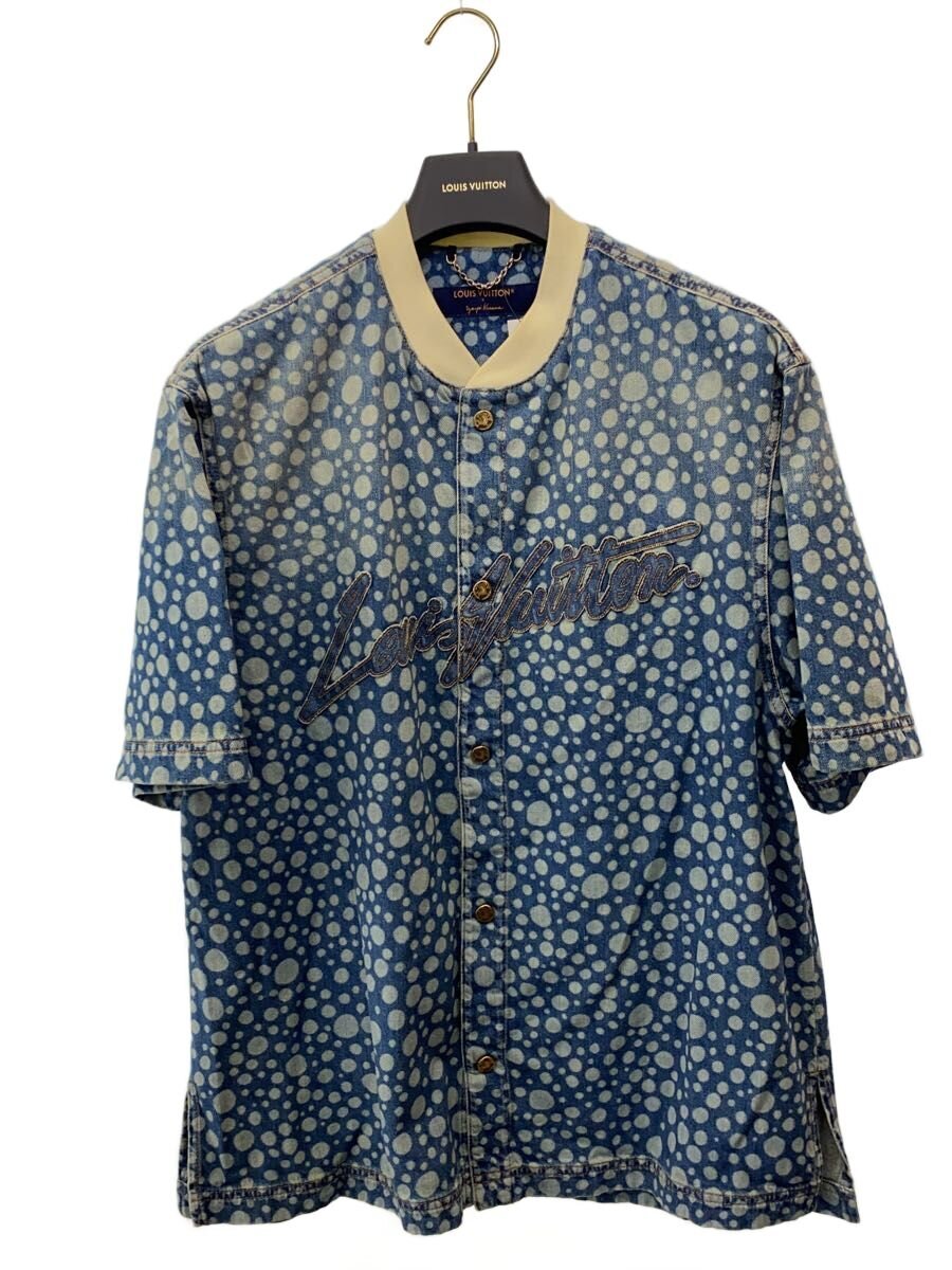 【中古】LOUIS VUITTON◆YK インフィニティ 一点 ジーンズティーシャツ/草間彌生寄せあわせ/半袖ティーシャツ/L//【メンズウェア】