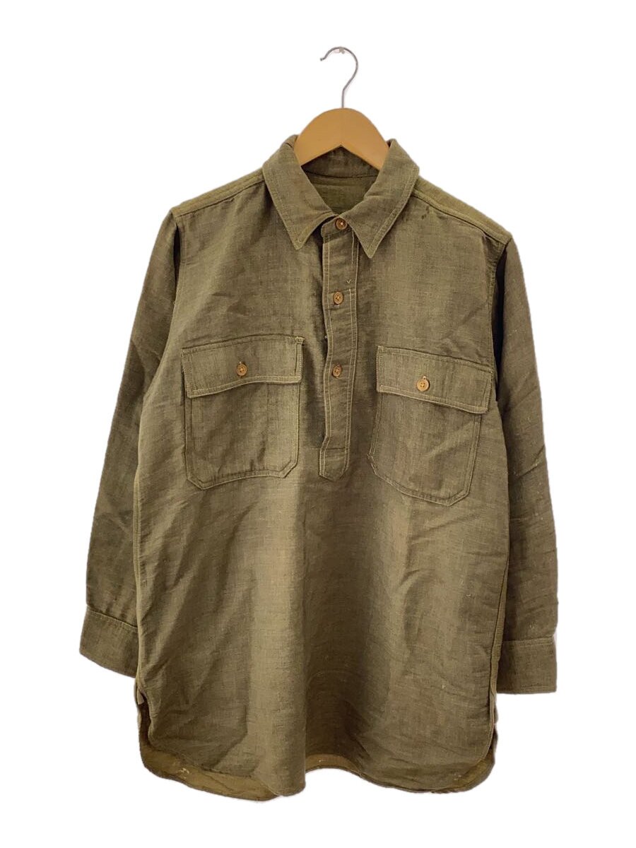 【中古】US.ARMY◆亜米利加軍/M1916/10-30s/WW1/長袖プルオーバー/--/--/KHK/無地【メンズウェア】