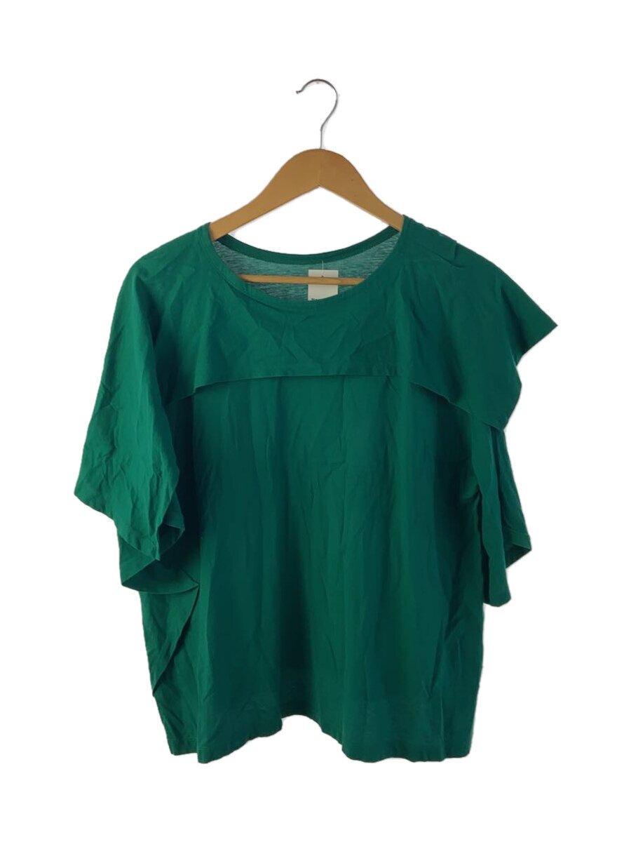 【中古】ISSEY MIYAKE◆半袖カットソー/2/綿織物/GRN/im33jk201//【レディース御召しもの】