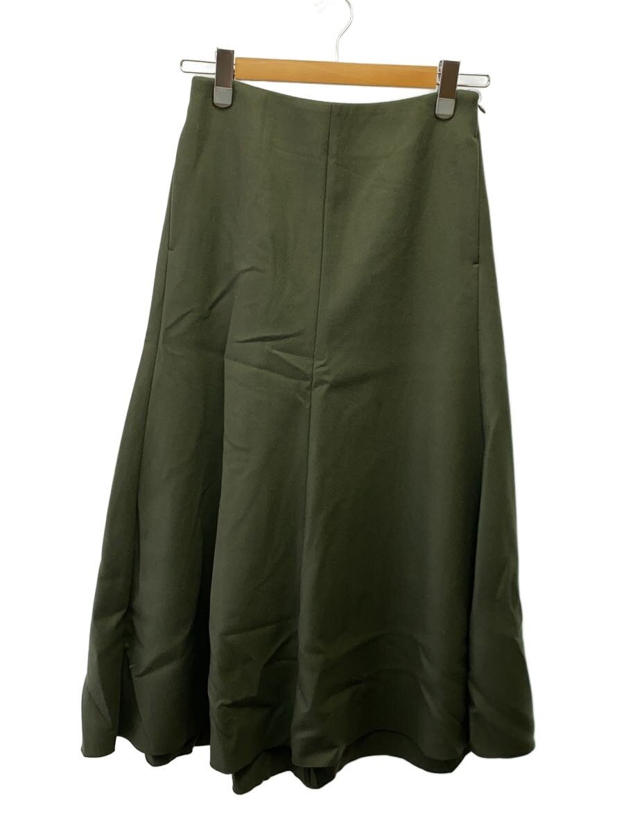 【中古】AURALEE◆AURALEE/オーラリーLIGHT MELTON FLARE SKIRT/1/羊毛/モスグリーン/A6AS08LM【レディースお召しもの】