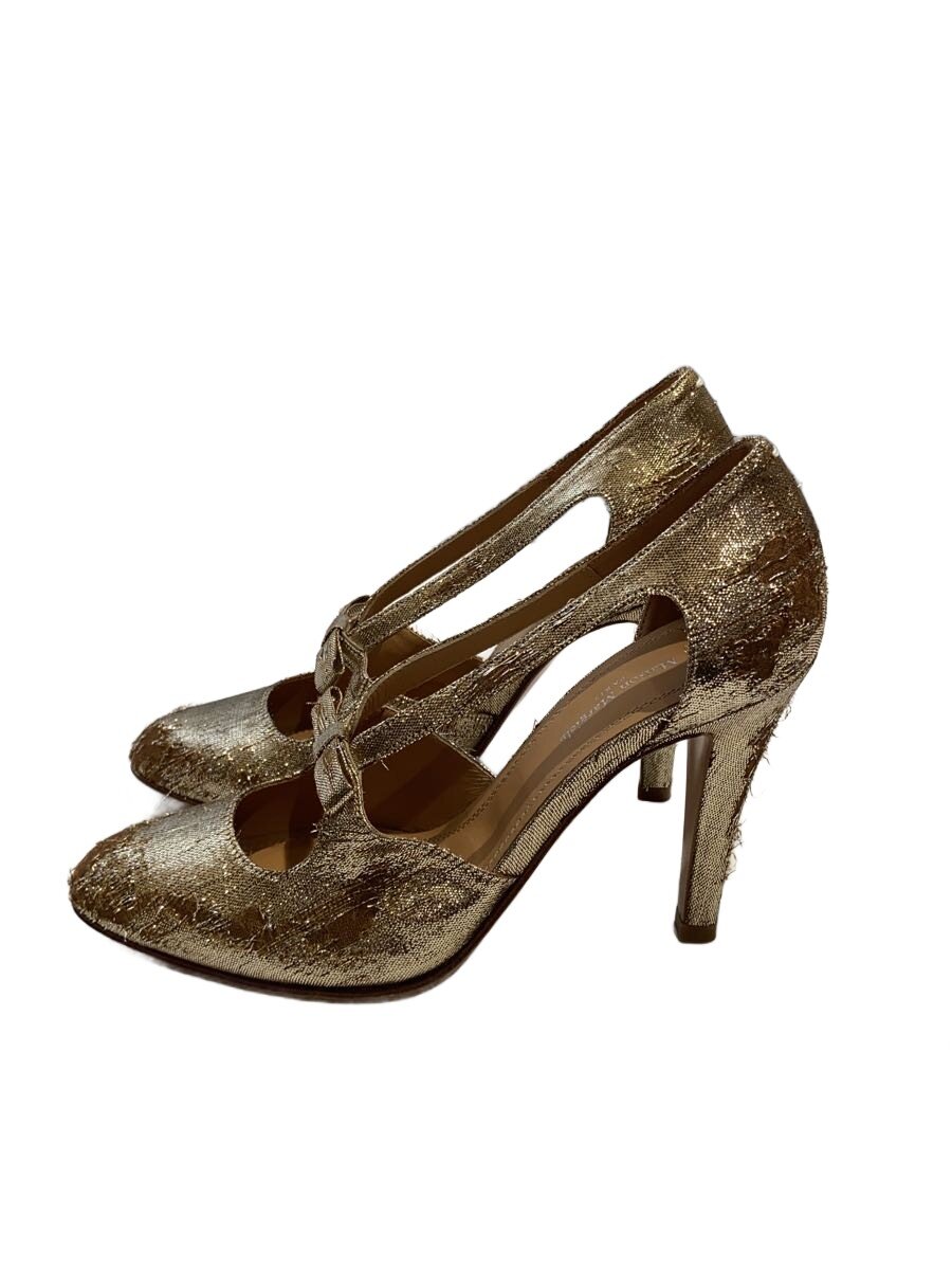 【中古】Maison Margiela◆パンプス/36/GLD/S58WL0235/High heels VINTAGE EFFECT LUREX PUMP【シューズ】