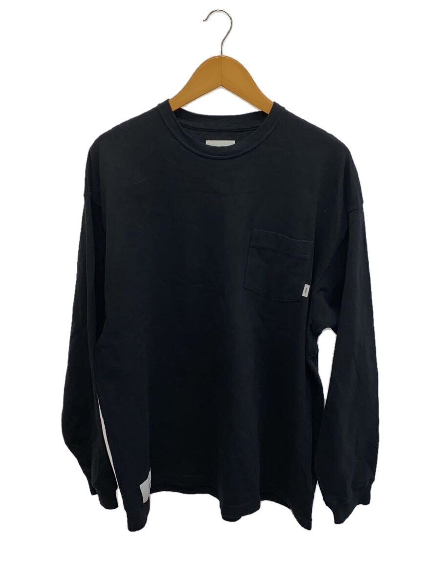 【中古】WTAPS◆長袖Tシャツ/4/コットン/BLK/無地/251ATDT-CSM08【メンズウェア】｜2ｎｄ STREET 店