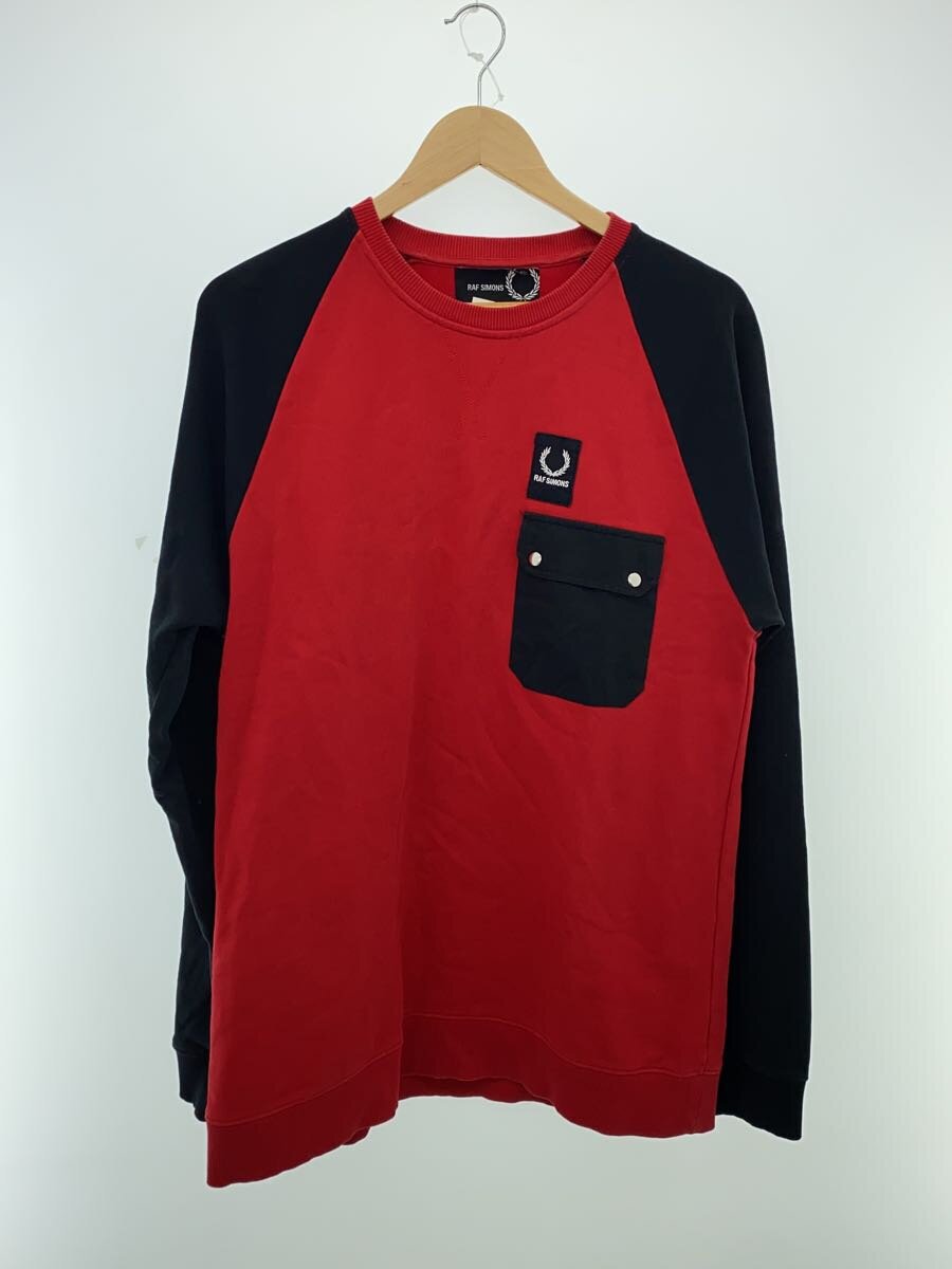 【中古】RAF SIMONS◆汗水/40/綿織物/RED【メンズウェア】