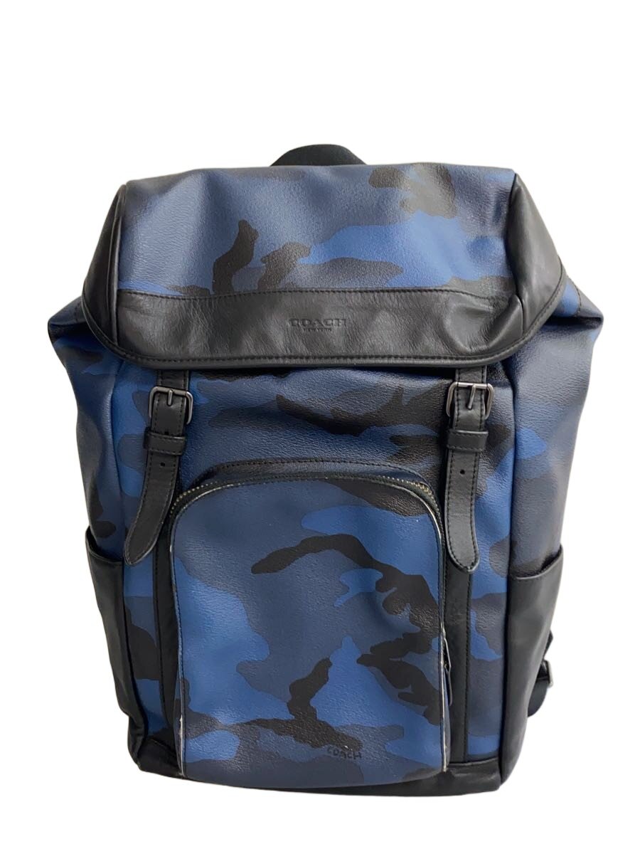 【中古】COACH◆背嚢/--/NVY/間鴨フラ/F55960/角スレ有【御徒面子】