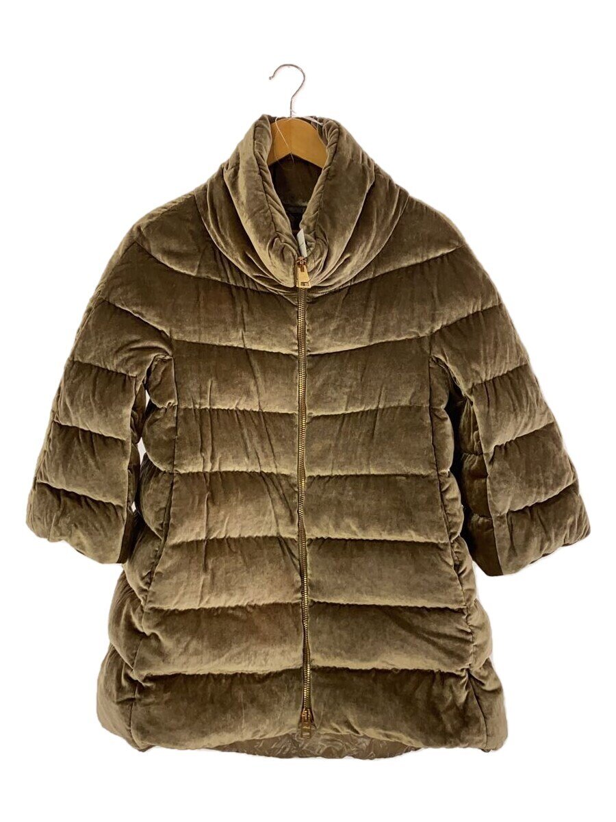 【中古】HERNO◆落ちこむ上衣/42/--/BRW/PI0070D-15001-2900【レディース御召しもの】