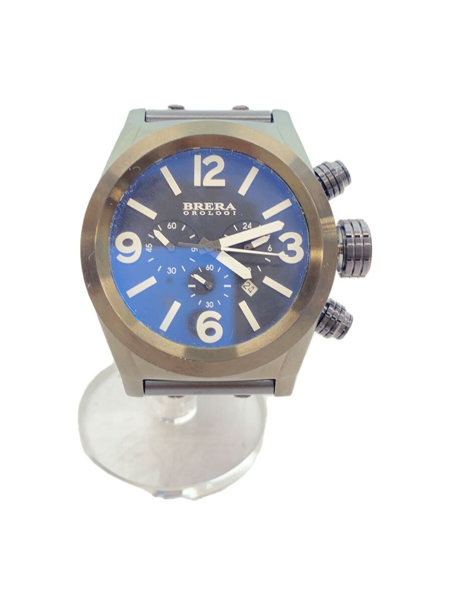 【中古】BRERA OROLOGI◆石英ウオッチ/--/--/BLK/BLK/BRETC45【服飾雑貨他】