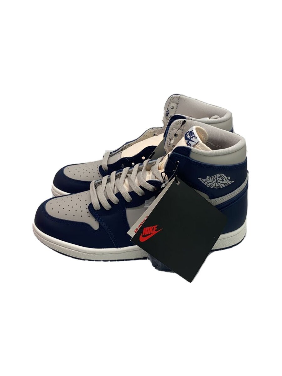 【中古】NIKE◆AIR JORDAN 1 HIGH 85_エア湖 ジョーダン 1 ご機嫌 85/27.5珊/NVY【シューズ】