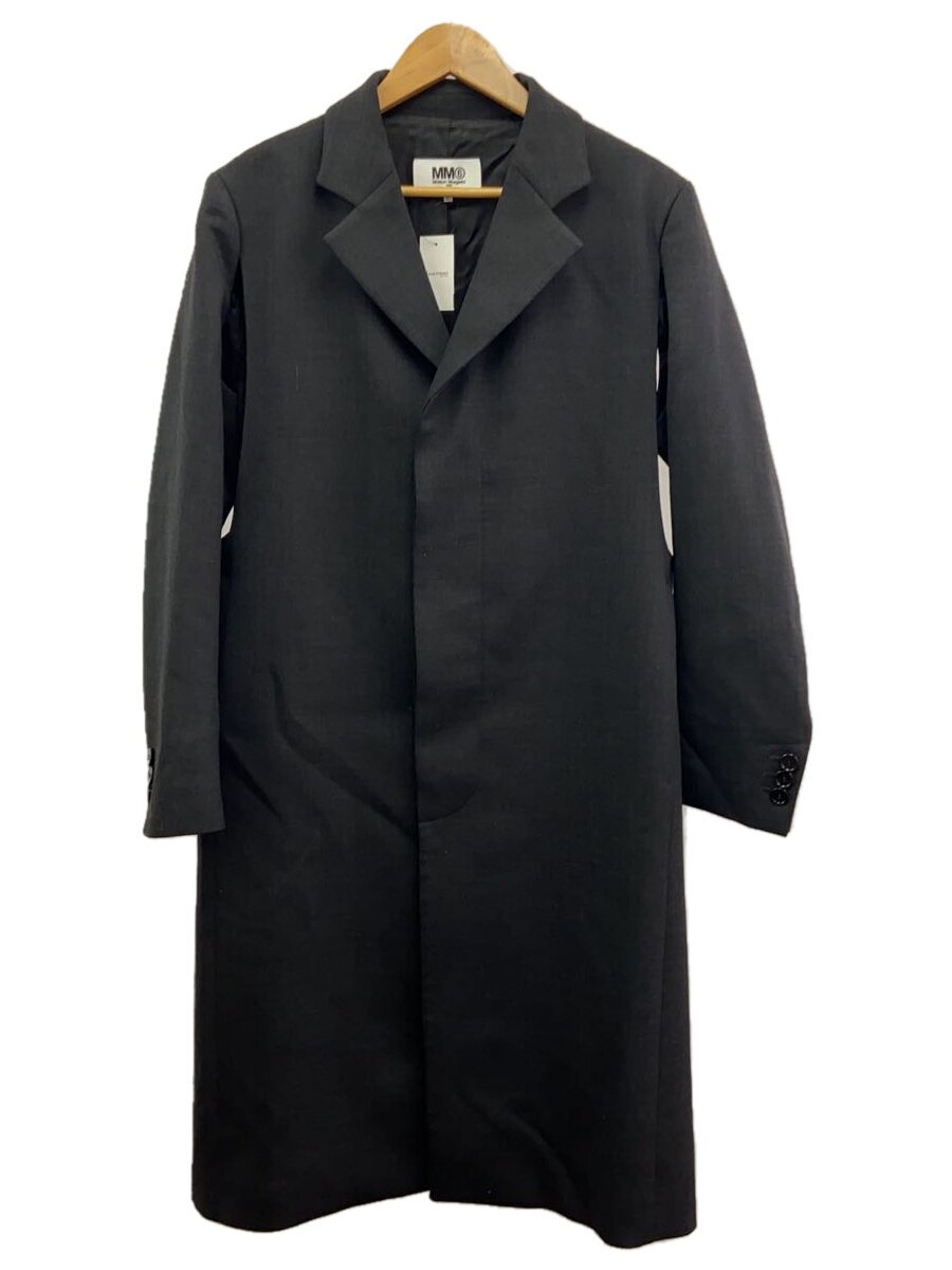【中古】MM6◆22AW/テクノ羊毛厚地の外套/38/ポリエステル/BLK/無地/S52AA0134【レディース御召しもの】