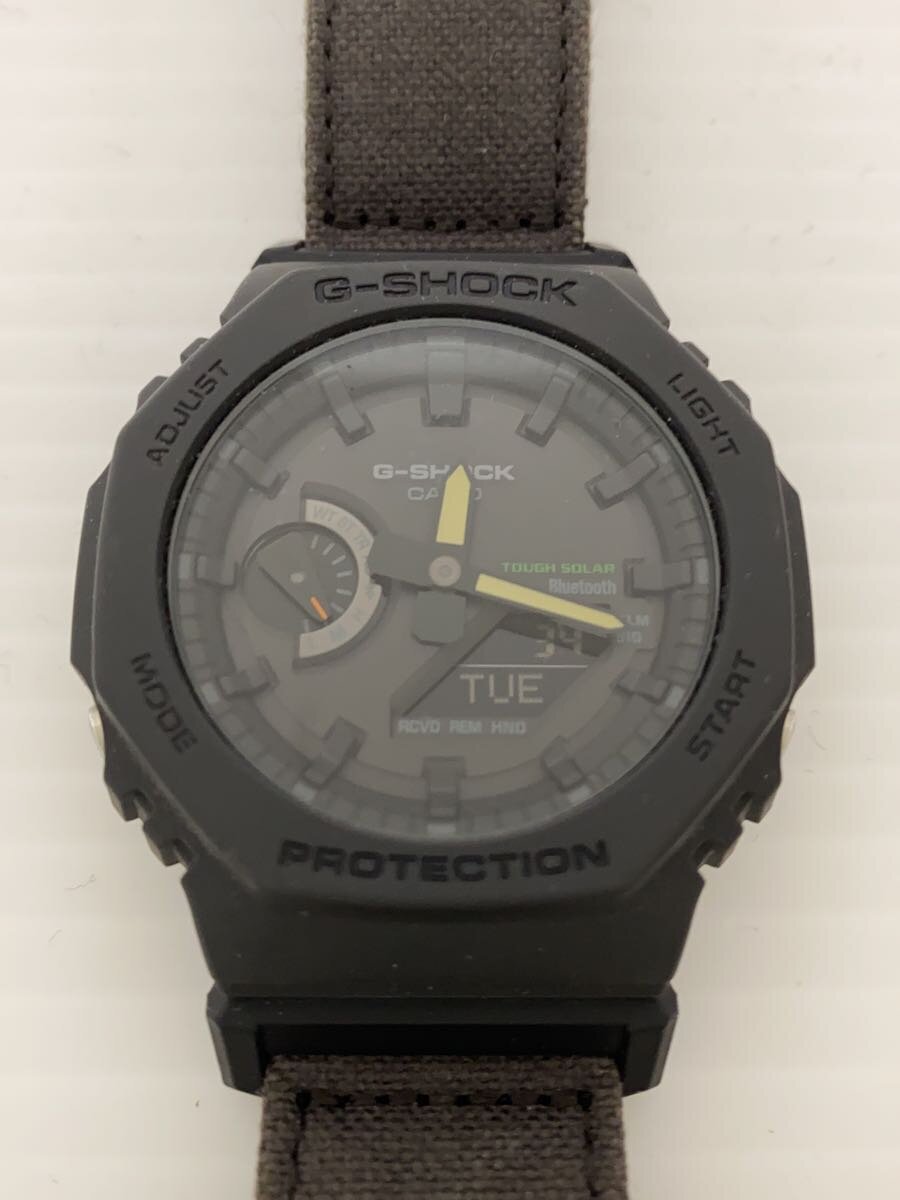【中古】CASIO◆ウオッチ/アナログ/BLK/NVY/GA-B2100【服飾雑貨他】