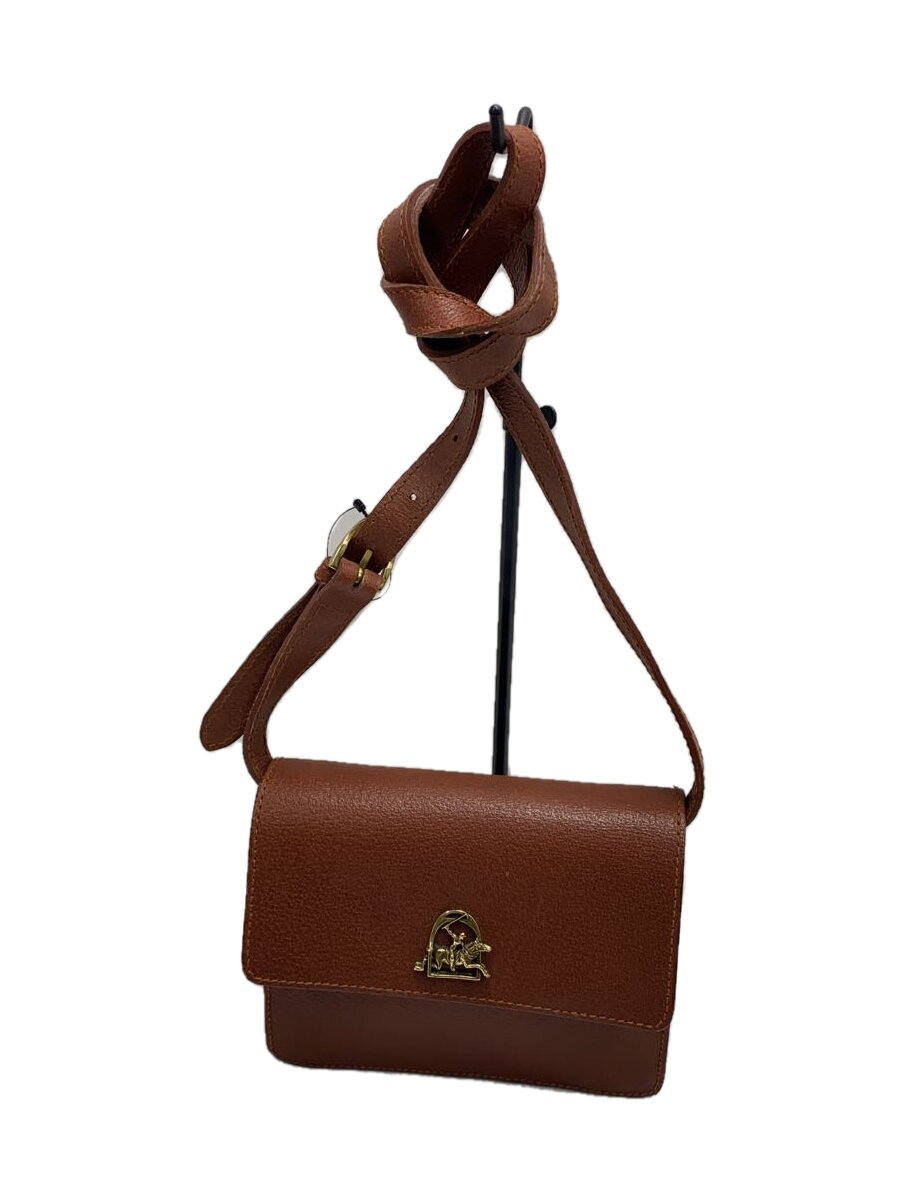 【中古】RALPH LAUREN◆ショルダーバッグ/--/BRW/レディース【御徒面子】