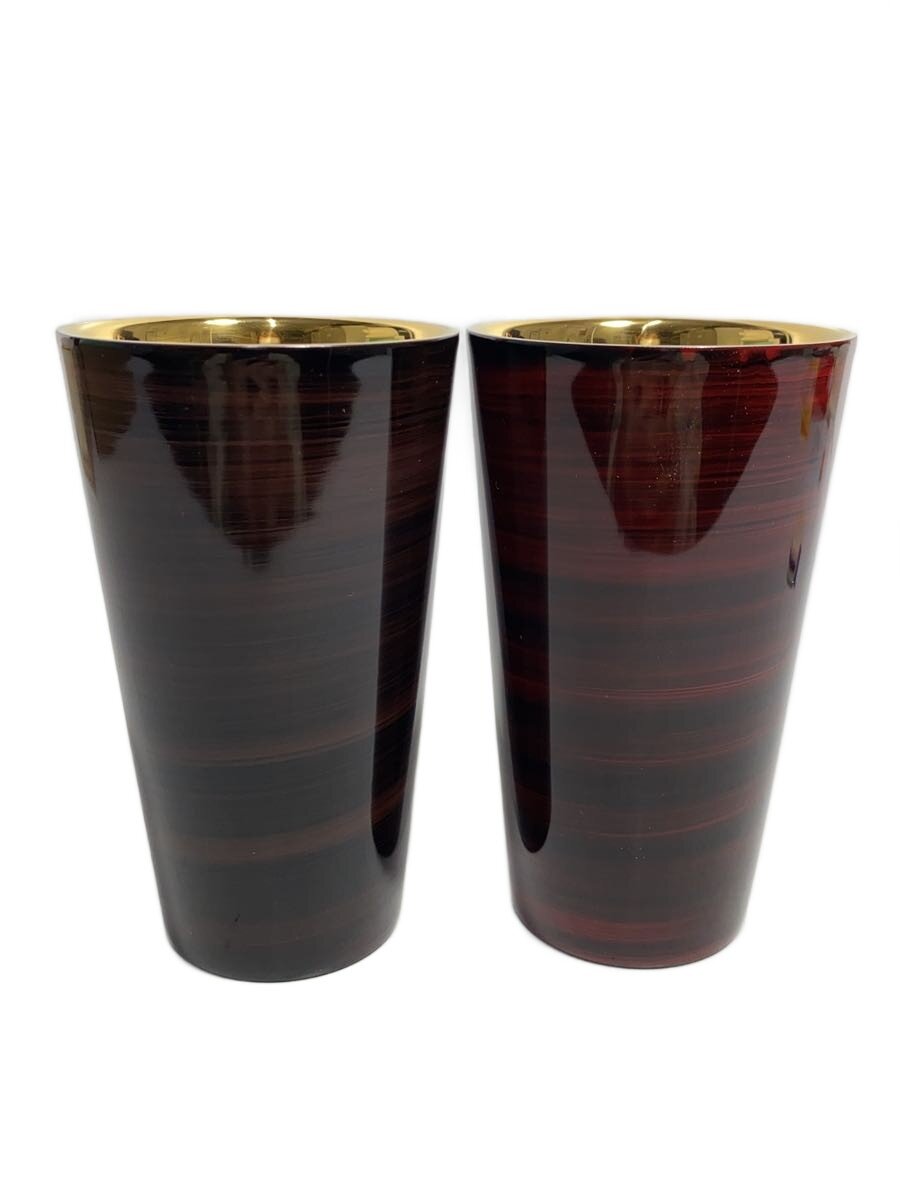【中古】漆磨/和食器その他/2点セット/TS-15/ストレートタンブラー/2PC/暁月・紫影【キッチン用品】