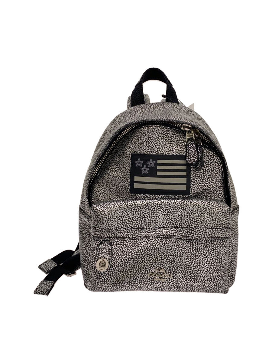 【中古】COACH◆背嚢/なめし革/SLV/37590//【御徒面子】