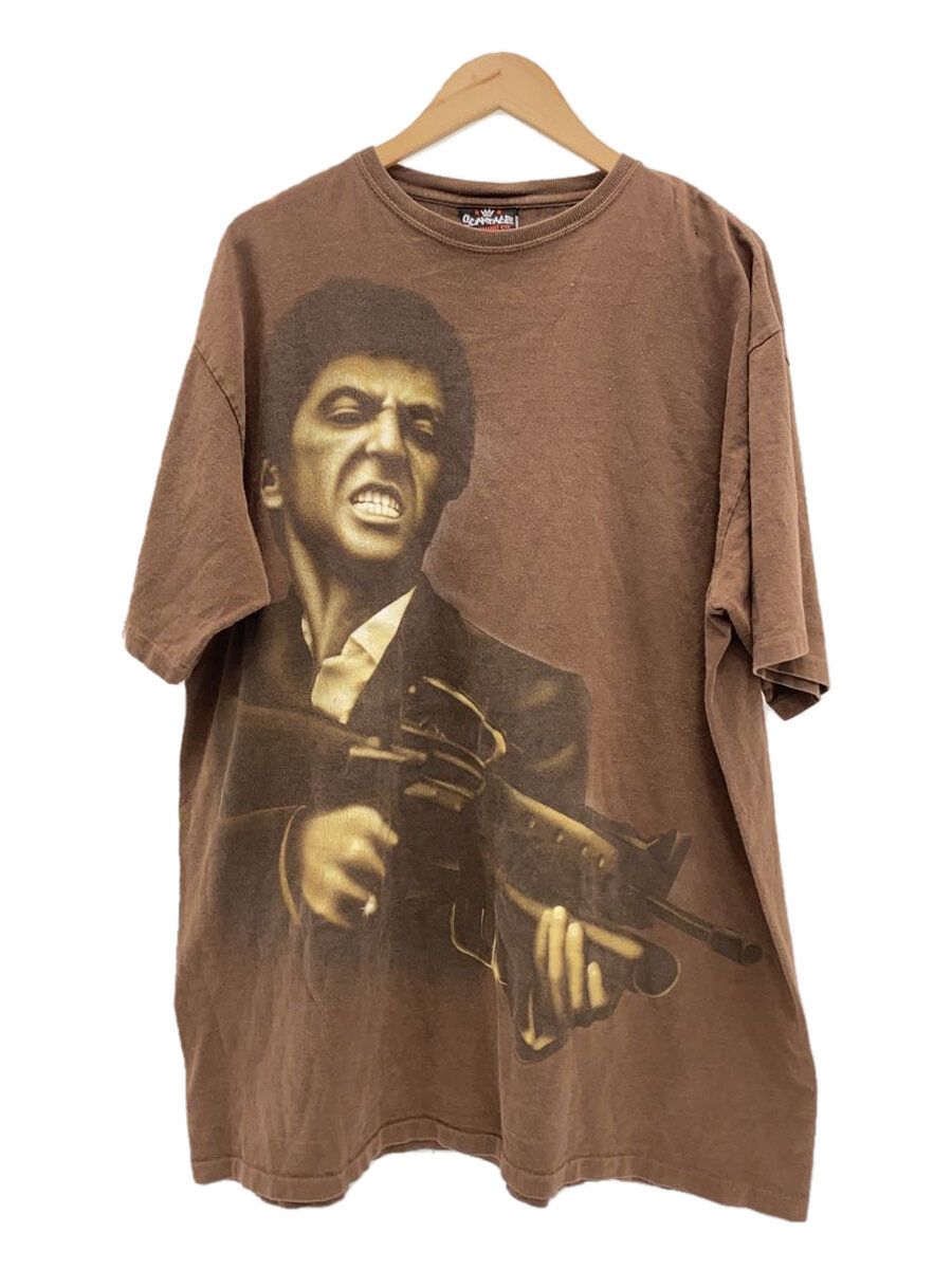 【中古】第八芸術Ｔ/SCARFACE/トニーモンタナ/90S/ティーシャツ/XL/綿織物/BRW【メンズウェア】