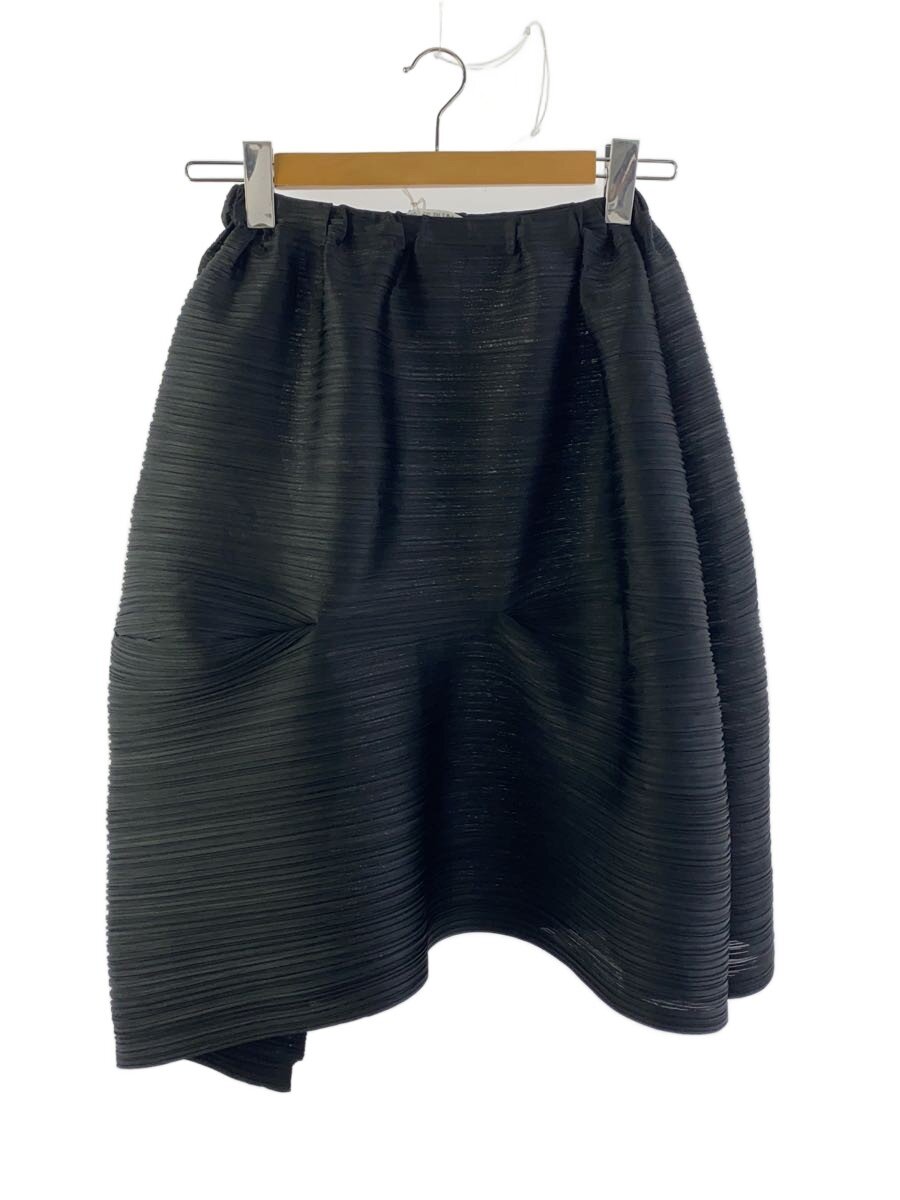 【中古】PLEATS PLEASE ISSEY MIYAKE◆スコート/3/ポリエステル/BLK/PP63-JG611【レディースお召しもの】