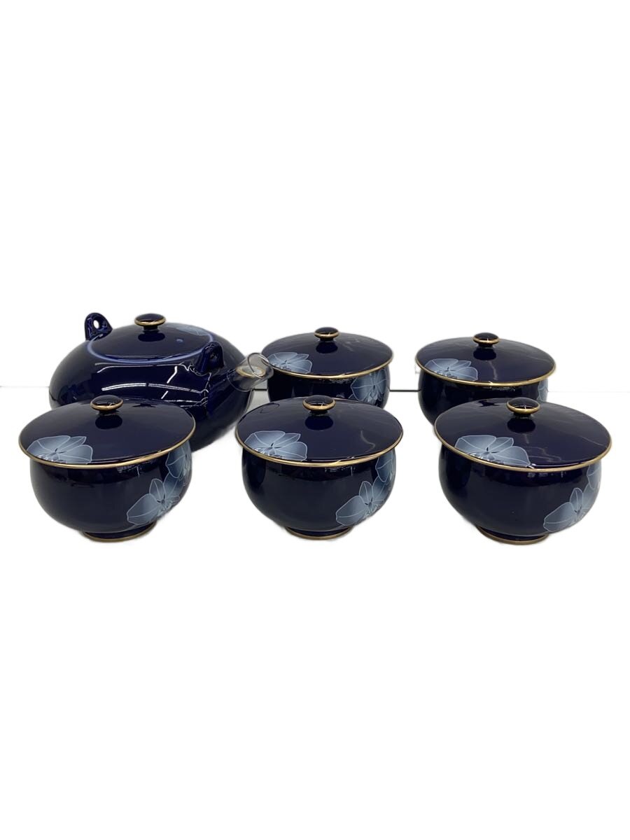 【中古】香蘭社◆湯呑/6点セット/BLU//【キッチン用品】