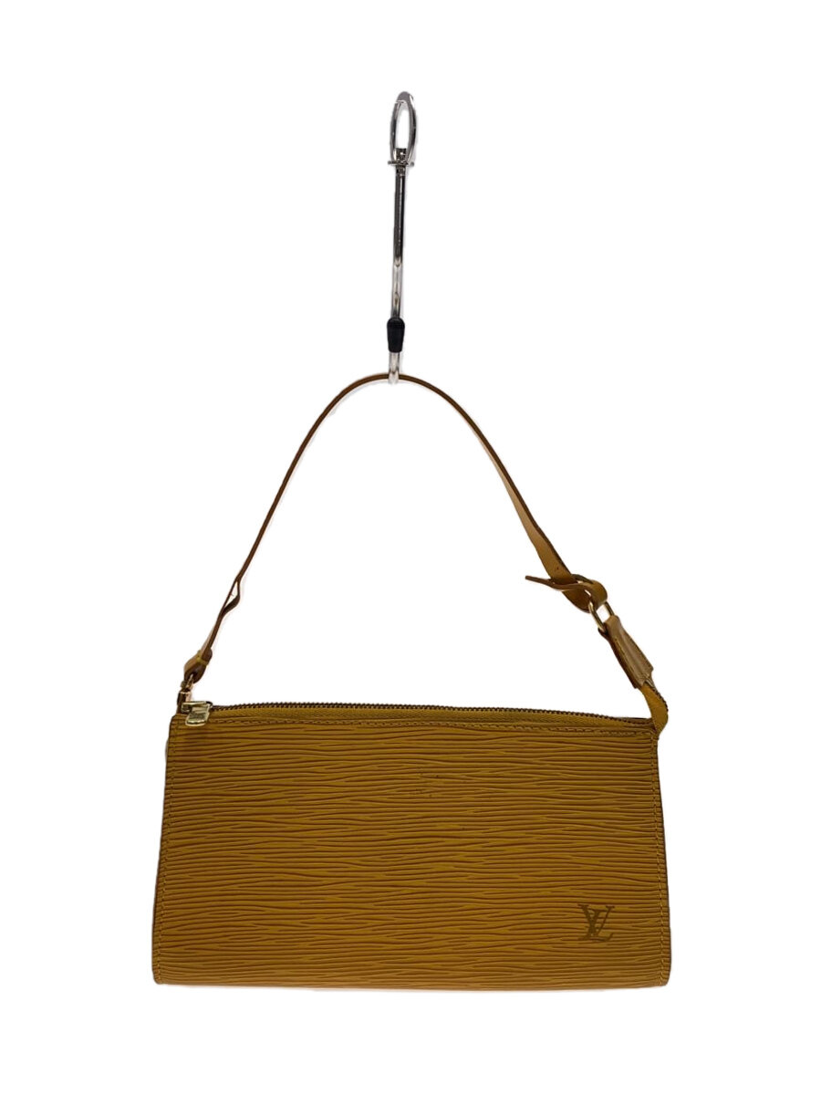 【中古】LOUIS VUITTON◆ポシェット・アクセソワール_エピ_YLW/なめし革/YLW//【御徒面子】