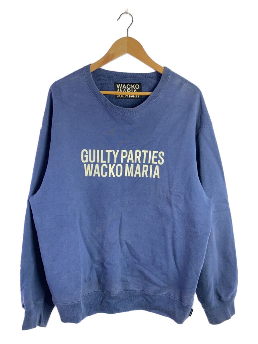 【中古】WACKO MARIA◆23AW/HEAVY WEIGHT CREW NECK SWEAT SHIRT/流汗/M/NVY//【メンズウェア】