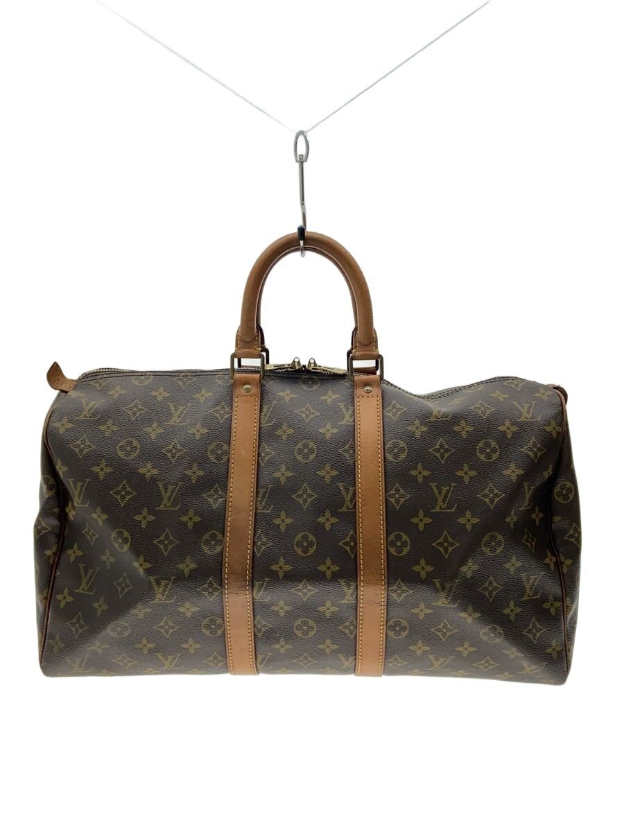【中古】LOUIS VUITTON◆キーポル45_モノグラム・帆布/PVC/BRW//【御徒面子】