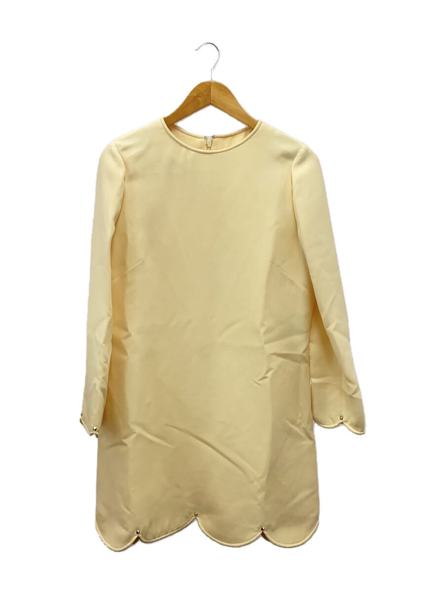 【中古】VALENTINO◆長袖衣装/46/羊毛/IVO/無地/NB2VADD71CF.【レディース御召しもの】