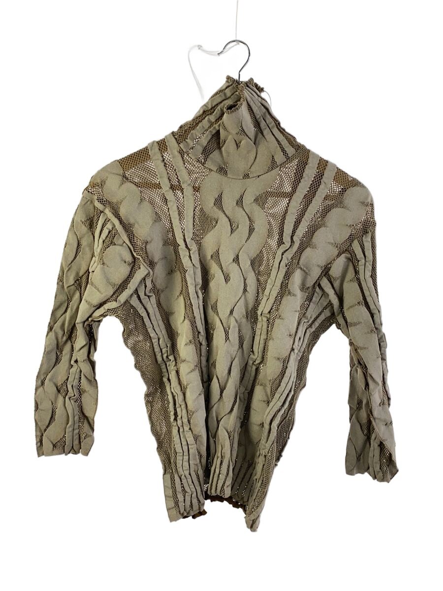 【中古】PLEATS PLEASE ISSEY MIYAKE◆長袖カットソー/3/ナイロン/BEG/PP64LK951【レディースウェア】｜2ｎｄ STREET 店