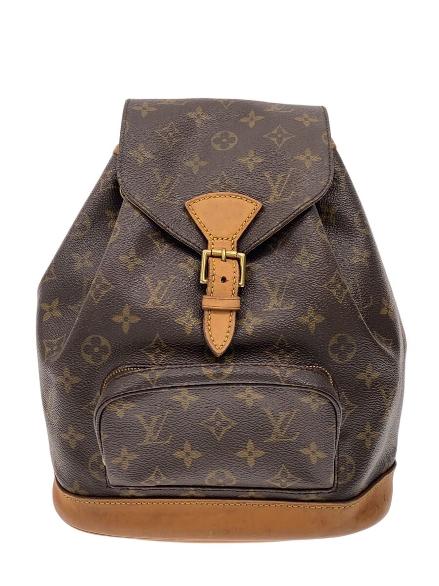 【中古】LOUIS VUITTON◆モンスリMM_モノグラム・キャンバス/PVC/BRW【バッグ】|2nd STREET 店