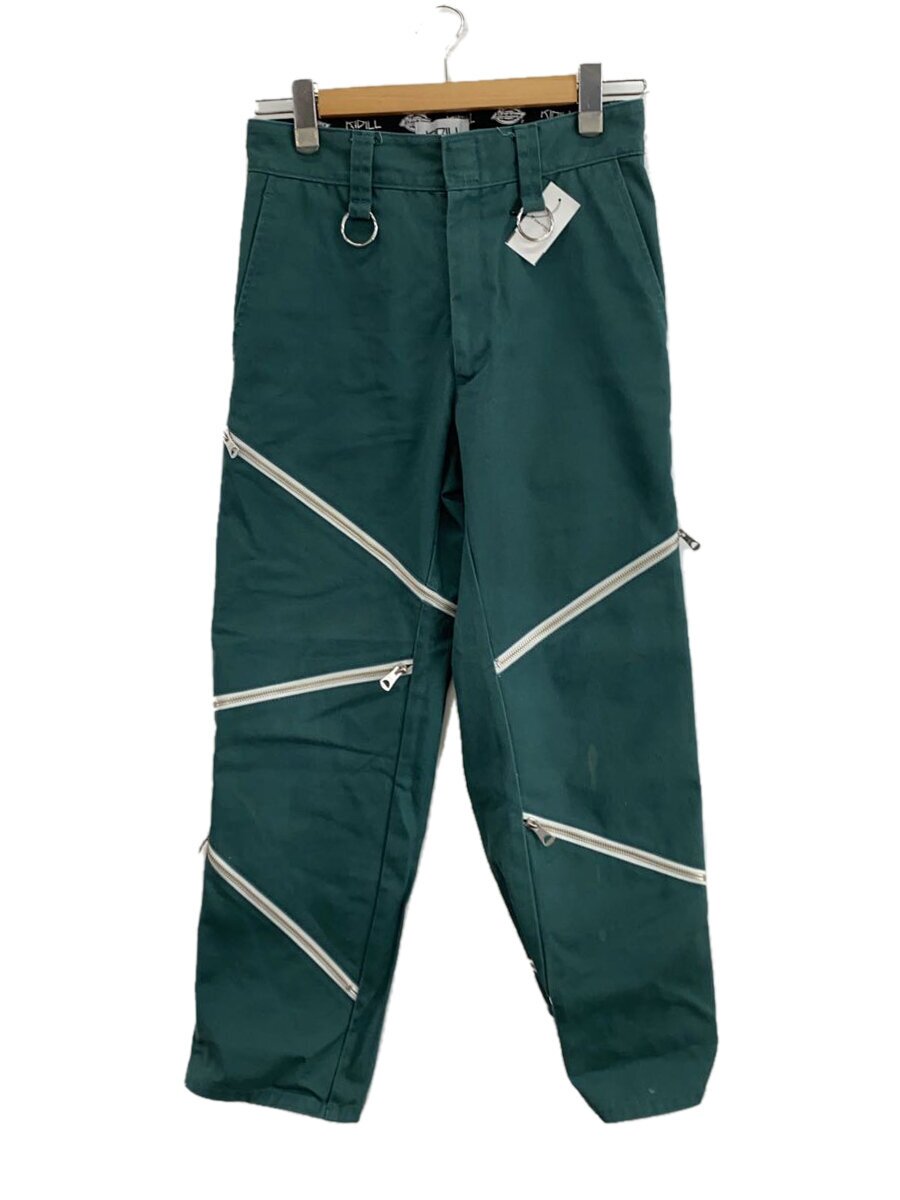 【中古】DICKIES◆下つ方/M/ポリエステル/GRN/無地/KL548/Zip Detail Trouser【メンズウェア】
