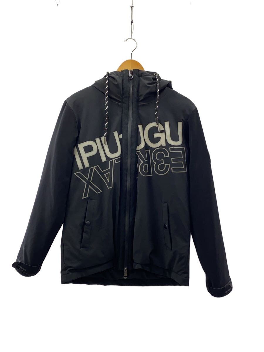 【中古】1piu1uguale3◆落ち込む上衣/M/ポリエステル/BLK/無地【メンズウェア】