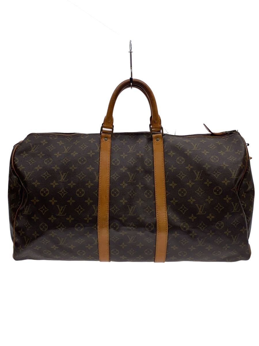 【中古】LOUIS VUITTON◆キーポル・バンドリエール55_モノグラム・帆布/PVC/BRW//【御徒面子】